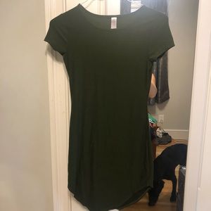 Olive Green body con dress
